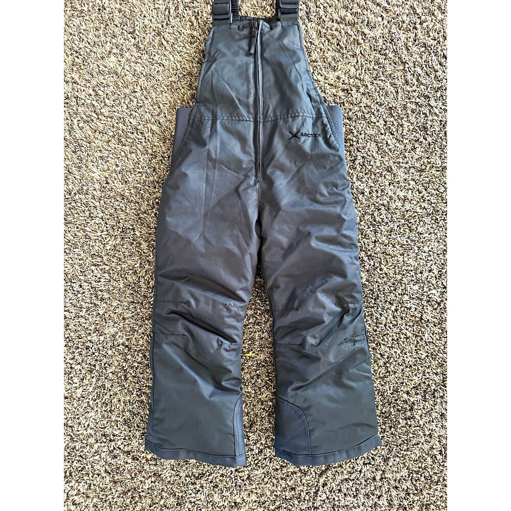 Arctix Real Life Gear 4T Unisex Kids Insulated Snow Bib Pants Gray
